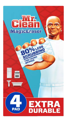 Esponja Mr Clean Magic Eraser Original Durable 4pz Importado