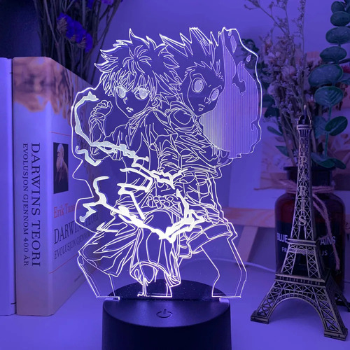 Luz Nocturna Con Figuras De Gon Y Kilua En 3d Para Decoració