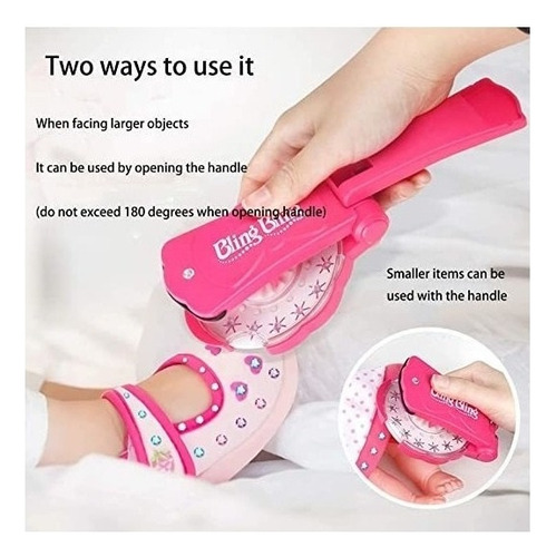 . Diy Girls Hair Design Shoes Sticker 180 Gems Blingers Kit
