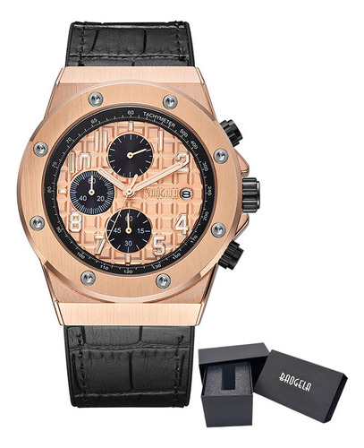 Relojes De Cuarzo Baogela Leather Luminous Business