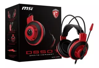 Audifonos Msi Ds501 Gaming Headset Negros Con Micrófono