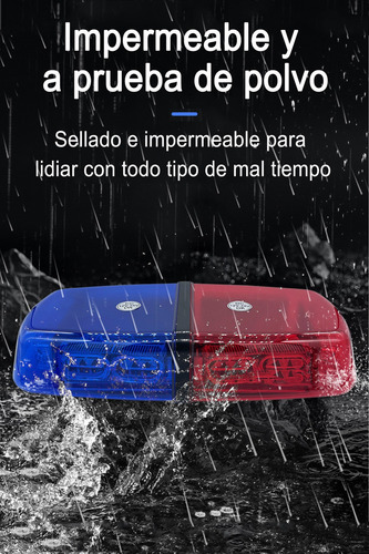 Torreta Led Ambar Tipo Patrulla Codigos Emergencia 16funcion Amarillo