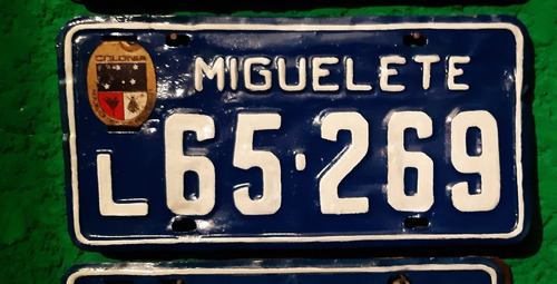 Matricula  Miguelete  65.269 Recuperada Conf