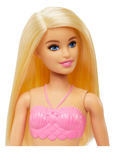 Barbie Dreamtopia Muñeca Sirena Rosa - Cabello Rubio