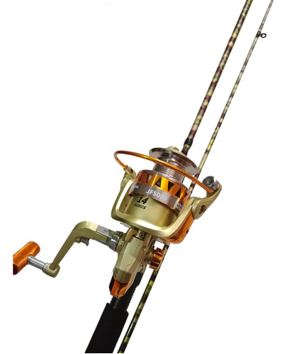 Combo De Pesca Caña 1.80 Mts, Carrete Yumoshi Spinning 5000 