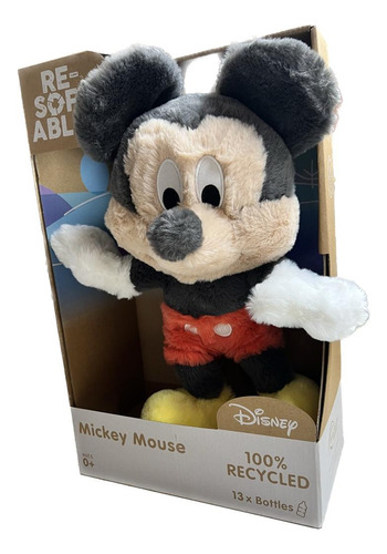 Pelucia Resoftables Na Caixa Mickey 30cm 100% Reciclado Fun