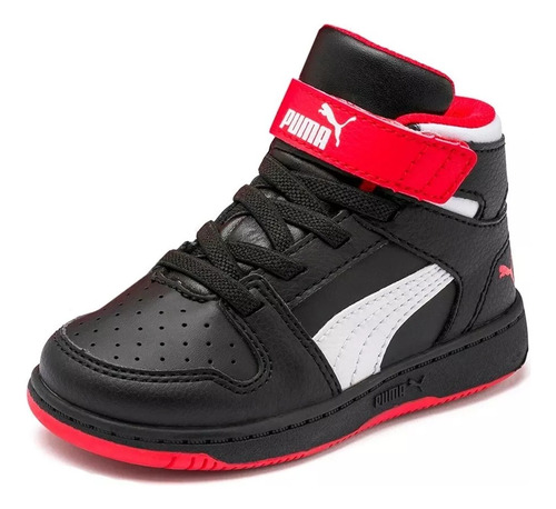 Tenis Puma Infantil Rebound Layup 106914 11/18 Rojo/negro