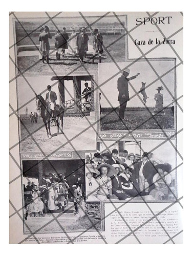 Afiche Retro Ejericios Club Hipico Aleman 1911 Lpr