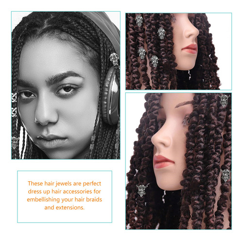 Dread Beads, Beard Beads, Dreadlocks, 10 Unidades