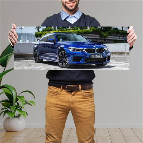 Cuadro 30x80cm Auto 2018 Bmw M5 Sg Auto 658