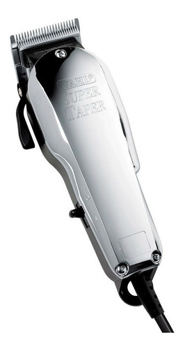 Imagem 3 de 6 de Combo Maquina Wahl Super Taper Chrome Acabamento Hero - 110v