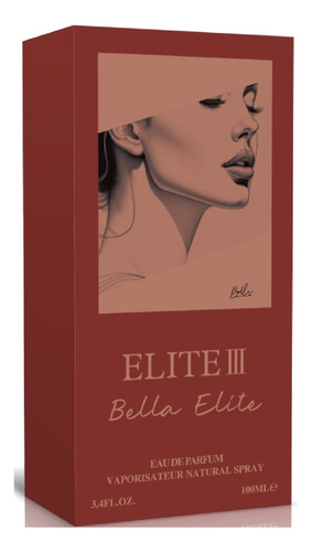 3pk 100ml Bella Elite Perfume Mujer No. 1 No. 2 No. 3