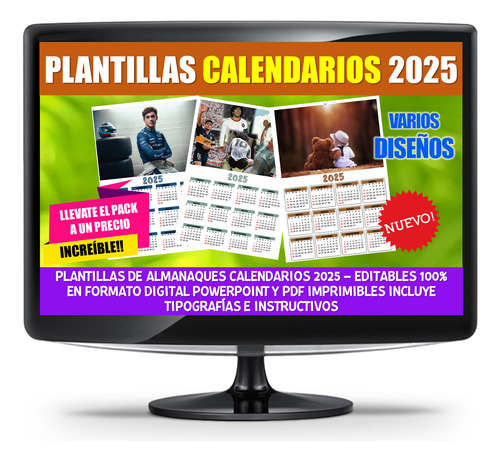 Kit Imprimible Plantilla Calendario Powerpoint Y Pdf Almanaq