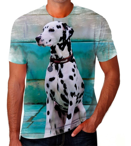 Camiseta Camisa Dalmata Cachorro Lindo Dog Amo Em Alta 01