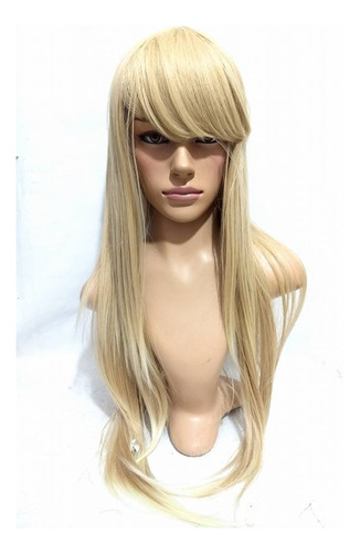 Peruca Lace Wig Lisa Loiro Pérola Fibra Futura 70 Cm