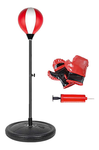 Saco De Boxeo Para Niños, Inflable De Altura Ajustable Con