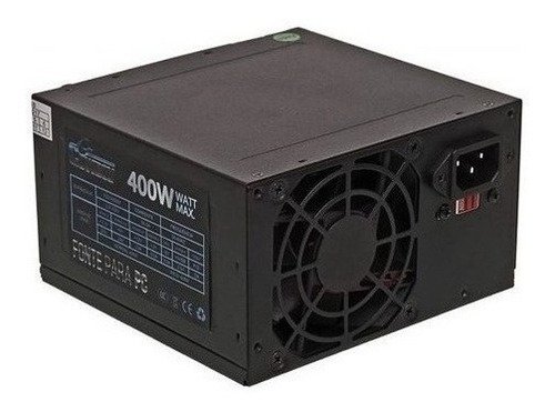 Fonte Alimentação Pc400w Cowboy Kp-532 Preta 115/230v Cor Preto