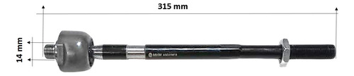 Rotula Axial Direccion Vw Polo Fox 14mm *