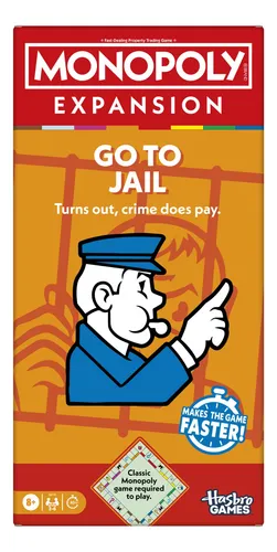 comprar Expansión Monopoly Go To Jail Juego De Mesa Familiar 2 A 6 J