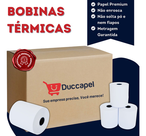Bobina Térmica 57x40 Calculadora Olivetti 804t Ratio 56 Und