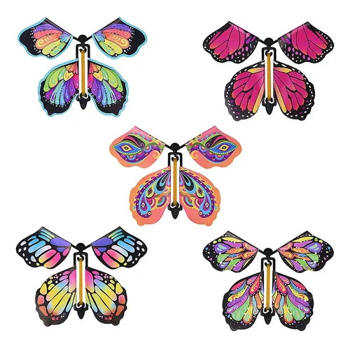 40 Mariposas Voladoras Mágicas – Sorpresa De Papel Con Bandas Elásticas, Regalo Para Cumpleaños Y Eventos