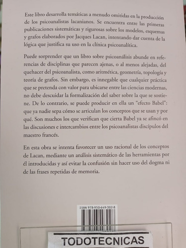 Imagen 2 de 4 de Modelos Esquemas Y Grafos En La Enseñanza De Lacan -lv