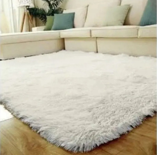 Tapete Sala 2,00 X 2,50 Mt Peludo- 12x S/juros Black Friday Cor Branco