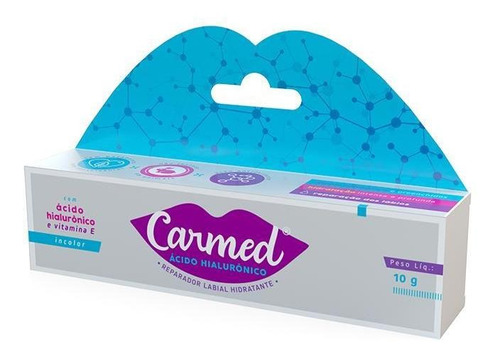 Hidratante Labial Carmed Com Ácido Hialurônico 10g