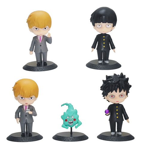 5pcs Mob Psycho 100 Reigen Arataka Figura Juguete Modelo 