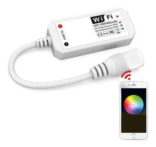 Controladora Led Rgb 12v Wifi Audioritmico 3 Canales Control