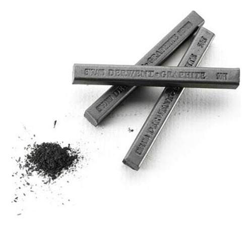 Barras De Carbon Natural Graphite 6 Piezas #35985 Derwent