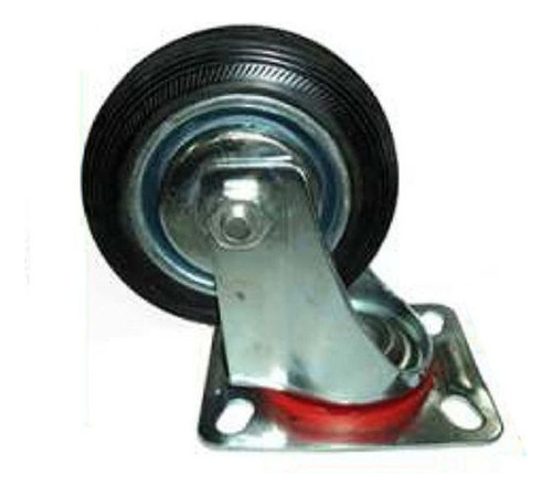 Rodizio Industrial Giratorio Preto 4 Polegada 100kg Bestfer