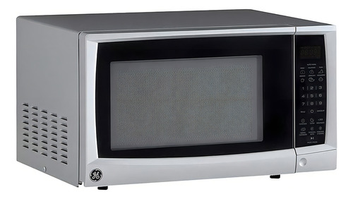 Microondas GE Appliances JES70 prateado e preto de 0,7 pés³ e