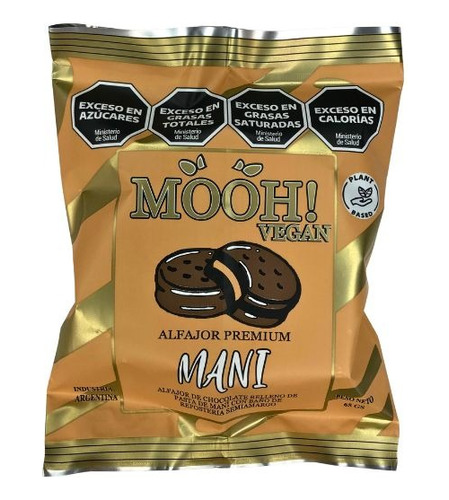 Alfajor De Mani Vegano Mooh! 65 G