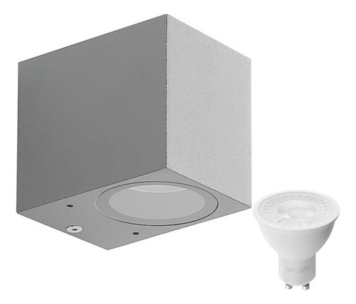 Aplique Pared Exterior Unidireccional Aluminio Con Dicro Led