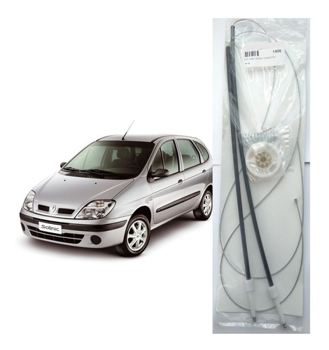 Kit Reparo Maquina Vidro Eletrico - Renault Scenic 4p. Diant