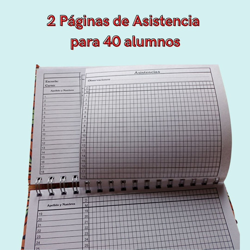 Imagen 9 de 10 de Agenda Docente Secundaria 20 Cursos