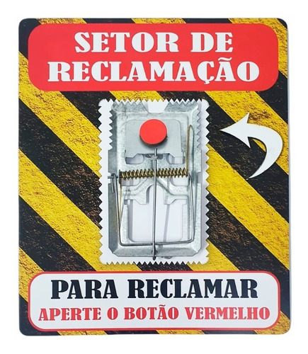 Quadro Ratoeira Placa Reclamação Enfeite Área Churrasco Mdf