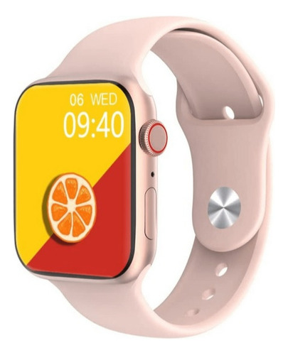 Smartwatch Gs8 41mm Mini Relogio Inteligente Watch 8 Unissex Caixa Rosa-claro Pulseira Rosa