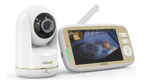 Video Monitor 803 Infanti Blanco Con Camara Giratoria Blanco