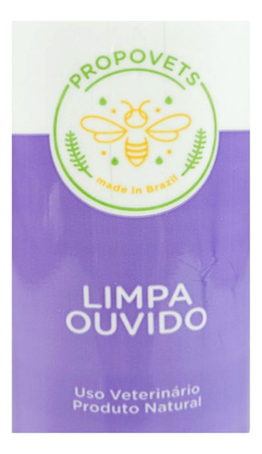 Limpa Ouvido Natural Propovets Própolis Verde Cães E Gatos
