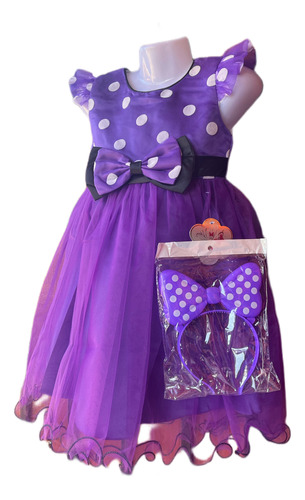 Vestido Princesa Minnie Colores