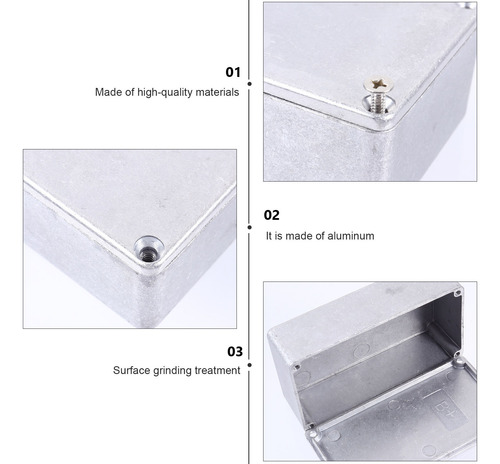 Caja De Aluminio, Caja De Metal, Caja De Pedal De Guitarra R