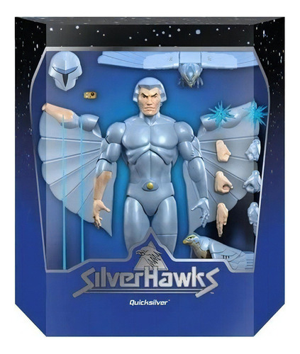 Quicksilver Rayo De Plata Silverhawks Ultimates Super 7 W1