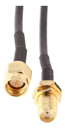 Cable Coaxial Sma Macho A Hembra 3m Negro
