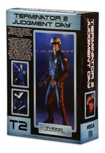 Exterminador Do Futuro 2 T1000 Motorcycle Cop 20 Cm T-1000