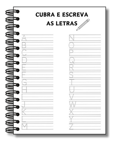 Kit Caderno De Caligrafia Infantil