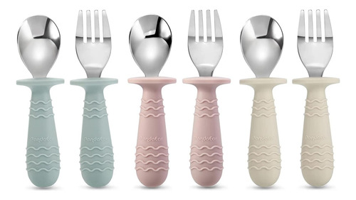 Set De 6 Utensilios De Silicona Y Acero Para Cocina
