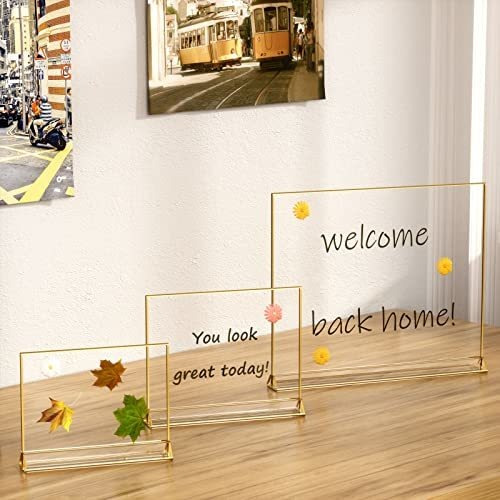 Soporte Para Letreros Niubee De Acrílico Transparente Horizo