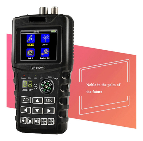Buscador De Satélite Dvb-t2/dvb S2/dvb C Sat Finder Meter